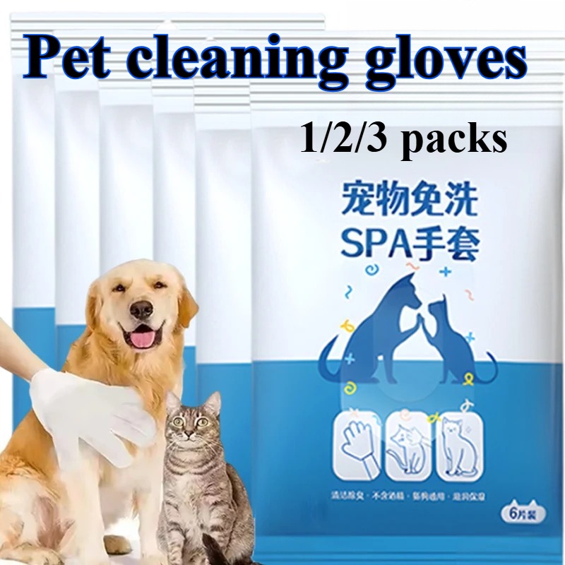 Disposable Gloves Nitrile - 6/12/30 Pezzi Guanti Monouso per Cani/Gatti,