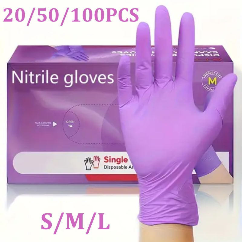 50/100PCS Guanti in nitrile vi - Disposable Gloves Nitrile recensione e prezzo